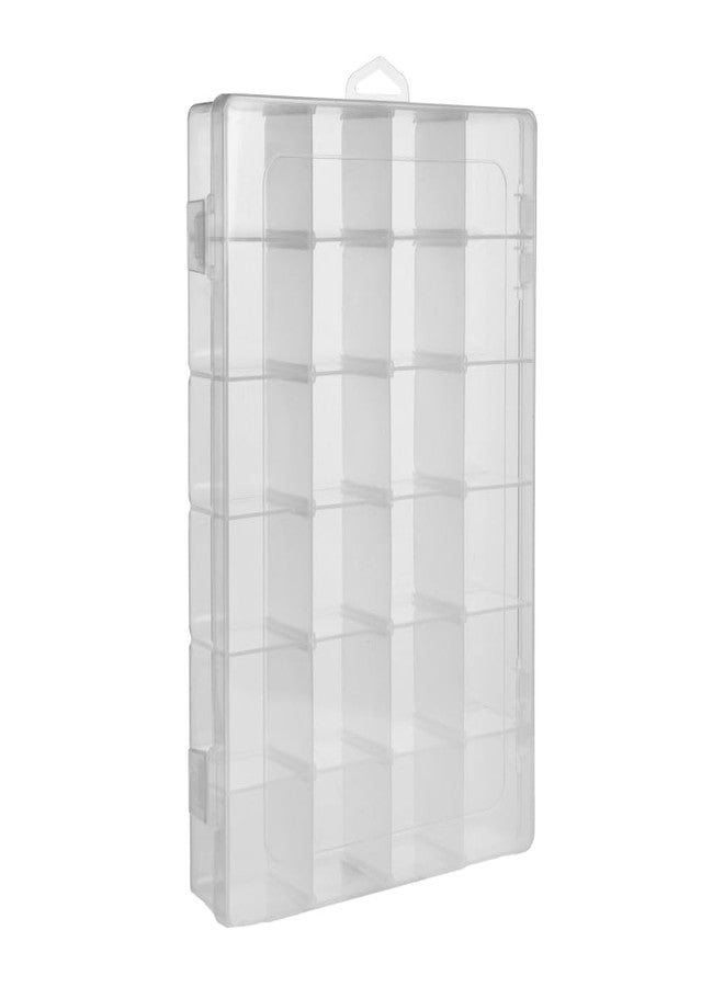 PUGED 2 Pack DND Dice Storage Box Each 24 Grids Polyhedral Dice Organizer with Removable Dividers Holding Up To 1600 Dices Small Craft Containers for Dice Collectors or RPG D&D Games (Box only) - Image 2